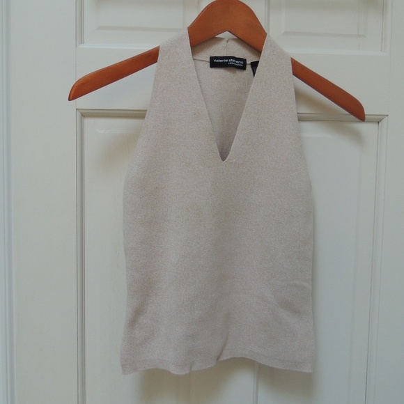 Valerie Stevens Tops - V neck sleeveless knit top OBO NWOT